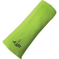 Manchette r&eacute;sistante &agrave; la coupe Cut-X, Fibre de verre/Poly&eacute;thyl&egrave;ne, 10", ASTM ANSI niveau A4, Lime haute visibilit&eacute; Canadian Safety Group Inc.