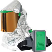 Respirateur &agrave; chaleur radiante Z-Link avec souffleur & montage &agrave; la ceinture, Respirateur &agrave; masque/Capuchon & visi&egrave;re, Pile Lithium-ion Canadian Safety Group Inc.
