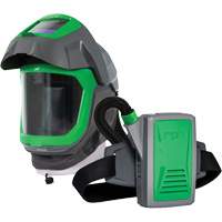 Masque de respirateur Z-Link avec joint de visage, visi&egrave;re & montage &agrave; ceinture, Respirateur &agrave; masque/Masque de soudage, Pile Lithium-ion Canadian Safety Group Inc.