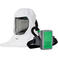 Respirateur T-Link avec casquette, tube de respiration, montage &agrave; la ceinture & APR motoris&eacute; PX5, Cagoule ample & visi&egrave;re, Pile Lithium-ion Canadian Safety Group Inc.