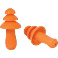 SEALTEC TipGrip Orange TPR Triple-Flange Reusable Earplugs, Uncorded, Bulk - Box, 26 dB dB NRR, One-Size Canadian Safety Group Inc.