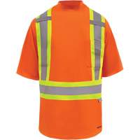 Viking&reg; Safety Bamboo Lined T-shirt, Polyester, Small, High Visibility Orange Canadian Safety Group Inc.