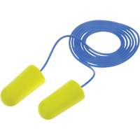 Bouchons d'oreilles n&eacute;on jaune E-A-Rsoft, Vrac - Sac en poly, Avec cordon Canadian Safety Group Inc.
