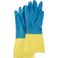 Two Tone NS53 Gloves, Size Medium/8, 13" L, Neoprene/Rubber Latex, Flock-Lined Inner Lining, 28-mil Canadian Safety Group Inc.
