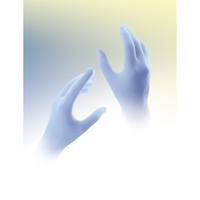 Gants jetables Qualatrile QRP, Moyen, Nitrile, 5 mils, Sans poudre, Bleu Canadian Safety Group Inc.