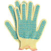 Gants en tricot avec pois, Taille Petit/7, Calibre 7, Rev&ecirc;tement PVC, Enveloppe en Kevlar, ANSI/ISEA 105 niveau 2 Canadian Safety Group Inc.
