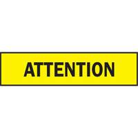 Ruban pour barricade, Bilingue, 3" la x 200' lo, 3 mils, Noir sur jaune Canadian Safety Group Inc.