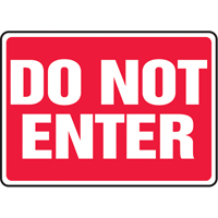 Enseigne  Do Not Enter , 7" x 10", Vinyle, Anglais Canadian Safety Group Inc.