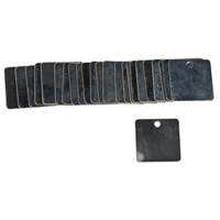 &eacute;tiquettes carr&eacute;es vierges pour vannes, Acier, 1-1/2" la x 1-1/2" h Canadian Safety Group Inc.