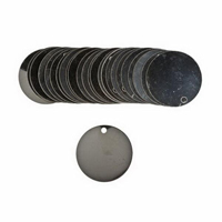 &eacute;tiquettes vierges inscriptibles pour vannes, Acier inoxydable, 1,5" dia. Canadian Safety Group Inc.
