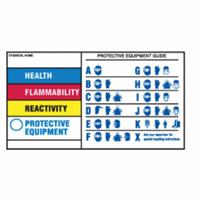 &eacute;tiquettes de protection pour &eacute;quipement, Polyester, Feuille, 5" lo x 3" la Canadian Safety Group Inc.