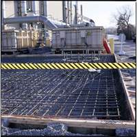 Ruban pour barricade, Anglais, 3" la x 200' lo, 3 mils, Noir sur jaune Canadian Safety Group Inc.