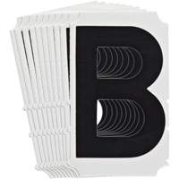 Quick-Align&reg; Individual Gothic Number and Letter Labels, B, 4" H, Black Canadian Safety Group Inc.