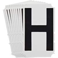 Quick-Align&reg;Individual Gothic Number and Letter Labels, H, 4" H, Black Canadian Safety Group Inc.