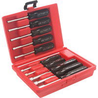 Jeu de tourne-&eacute;crous &agrave; mandrin perc&eacute; avec mallette en plastique rouge, 10 mcx, M&eacute;trique Canadian Safety Group Inc.
