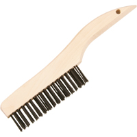 Brosses de nettoyage &agrave; manche en patin, Acier, 4 x 16 rangs de fils, Longueur 10" Canadian Safety Group Inc.