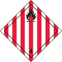 &eacute;tiquettes d'exp&eacute;dition TMD, Classe 4,1, Solides inflammables, Papier Canadian Safety Group Inc.
