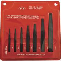 ISE-7 7-Piece Square Screw Extractor Set, For Screw Size 1/8" - 9/16" Canadian Safety Group Inc.