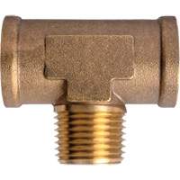 Branch Tees Extruded Male On Branch, Brass, 1/2" Canadian Safety Group Inc.
