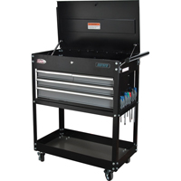Chariot utilitaire, 4 tiroirs, 18" lo x 33" la x 39" h, Noir Canadian Safety Group Inc.