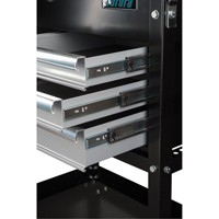 Chariot utilitaire, 4 tiroirs, 18" lo x 33" la x 39" h, Noir Canadian Safety Group Inc.