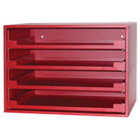 Compartment Rack, 15" D x 21" W x 15" H, Red Canadian Safety Group Inc.