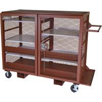 Armoire mobile en treillis, Acier, 49 pi³, Rouge Canadian Safety Group Inc.