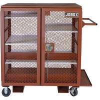 Armoire mobile en treillis, Acier, 37 pi³, Rouge Canadian Safety Group Inc.