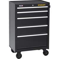 Armoire &agrave; outils roulante de s&eacute;rie 300, 5 tiroirs, 26-1/2" la x 18" p x 40-1/2" h, Noir Canadian Safety Group Inc.