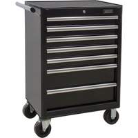 Industrial Tool Cart, 7 Drawers, 27" W x 18-3/4" D x 39" H, Black Canadian Safety Group Inc.