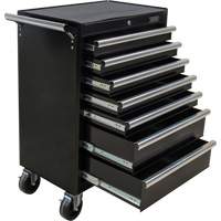 Industrial Tool Cart, 7 Drawers, 27" W x 18-3/4" D x 39" H, Black Canadian Safety Group Inc.