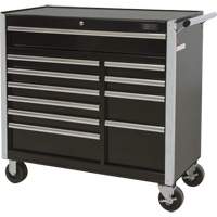 Industrial Tool Cart, 11 Drawers, 41" W x 18-3/4" D x 39-1/3" H, Black Canadian Safety Group Inc.