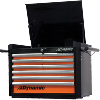 Top Chest, 28" W, 9 Drawers, Black/Orange Canadian Safety Group Inc.