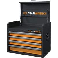 GSX Series Tool Chest, 26" W, 4 Drawers, Black/Orange Canadian Safety Group Inc.