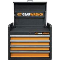 GSX Series Tool Chest, 26" W, 4 Drawers, Black/Orange Canadian Safety Group Inc.