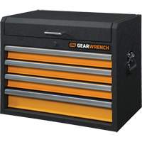 GSX Series Tool Chest, 26" W, 4 Drawers, Black/Orange Canadian Safety Group Inc.