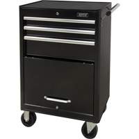 Chariot &agrave; outils industriel, 3 tiroirs, 29-4/5" la x 21-1/5" p x 38-4/5" h, Noir Canadian Safety Group Inc.