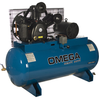 Industrial Series Air Compressors - Horizontal Compressors - Two Stage, 100 Gal. (120 US Gal) Canadian Safety Group Inc.