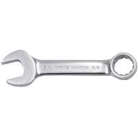 Fully Polished Stubby Combination Wrench, 12 Point, 3/8", Chrome Finish Canadian Safety Group Inc.