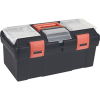 Coffres &agrave; outils en plastique, 17-1/2" la x 9-1/2" p x 8" h, Noir Canadian Safety Group Inc.