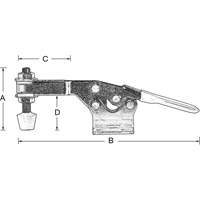Brides de fixation horizontale, Force de serrage 200 lb, Horizontal Canadian Safety Group Inc.