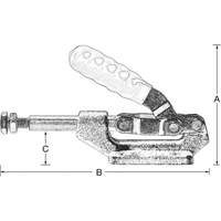 Serre-flan droit, Force de serrage de 600 lb Canadian Safety Group Inc.