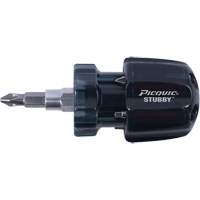 Stubby Multi-Bit Screwdrivers, 1-3/10" L Canadian Safety Group Inc.