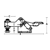 Horizontal Hold-Down Clamps - 205 Series Canadian Safety Group Inc.