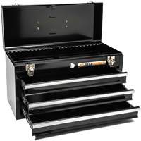 Portable Tool Box, 20" W, 3 Drawers, Black Canadian Safety Group Inc.