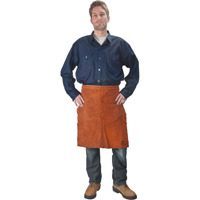 Leather Apron, Waist, 24" L, Lava Brown Canadian Safety Group Inc.