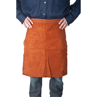 Leather Apron, Waist, 24" L, Lava Brown Canadian Safety Group Inc.