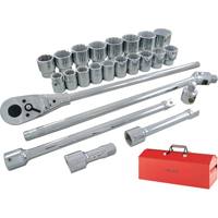 Jeu de douilles et accessoires, 26 Mcx, Prise de 3/4" Canadian Safety Group Inc.