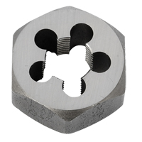 Hex Rethreading Die Nut, 1"/1-5/8" Dia., 1/2"-14 Thread, Carbon Steel/Chromium Steel Canadian Safety Group Inc.