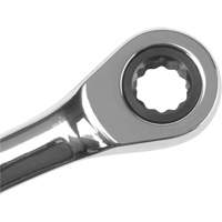 Cl&eacute; mixte &agrave; cliquet m&eacute;trique, 12 pans, 8 mm, Fini Chrome Canadian Safety Group Inc.